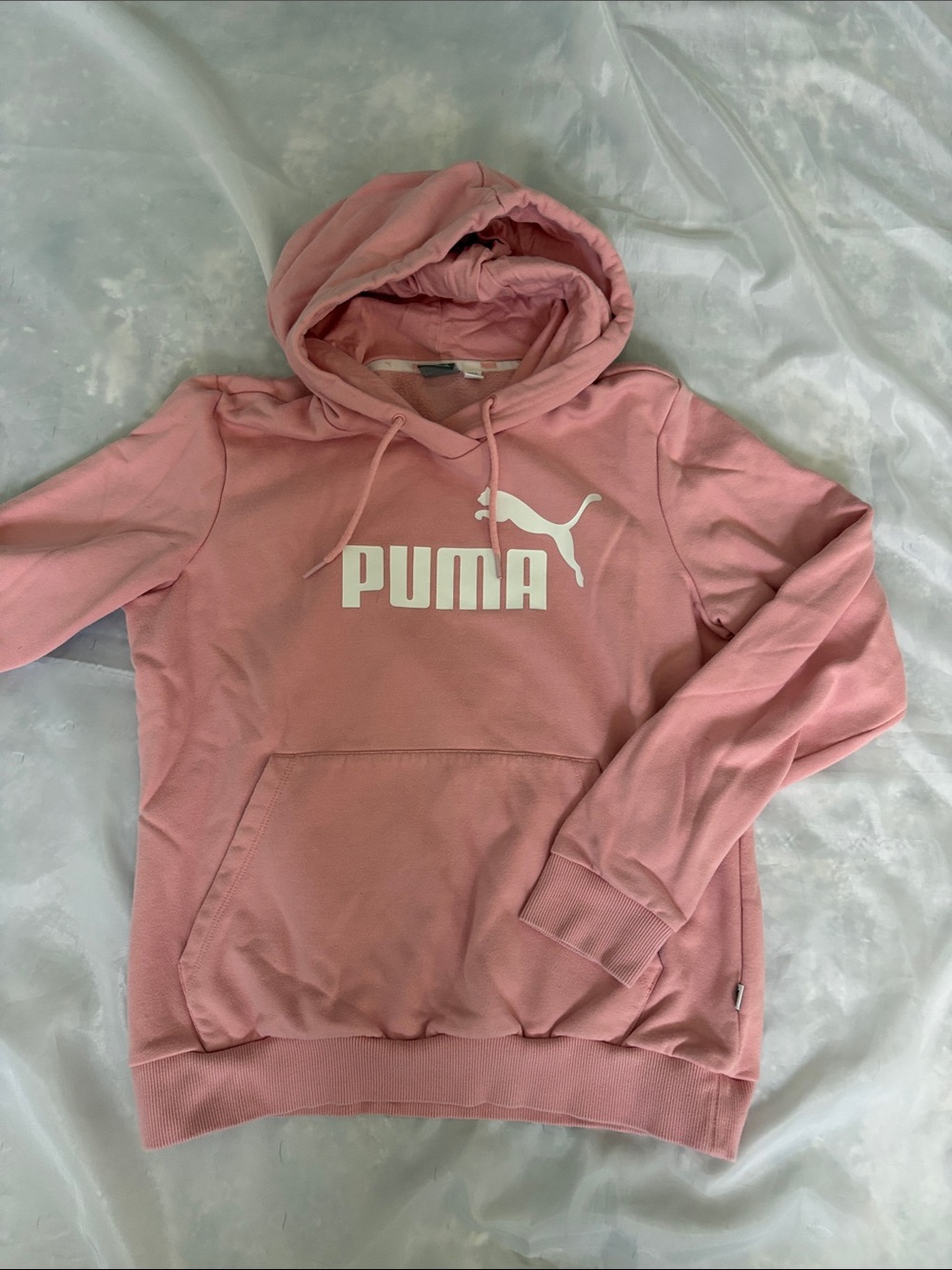 Puma Dusty Rose Hoodie with White Logo